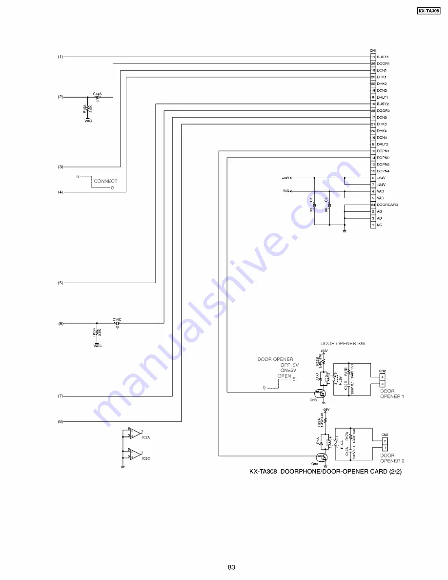 Panasonic KX-TA308 Скачать руководство пользователя страница 83