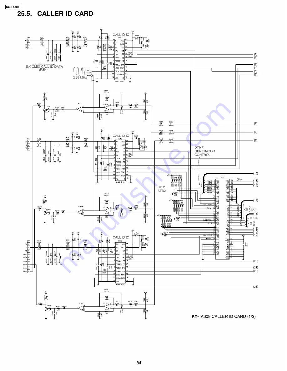 Panasonic KX-TA308 Скачать руководство пользователя страница 84