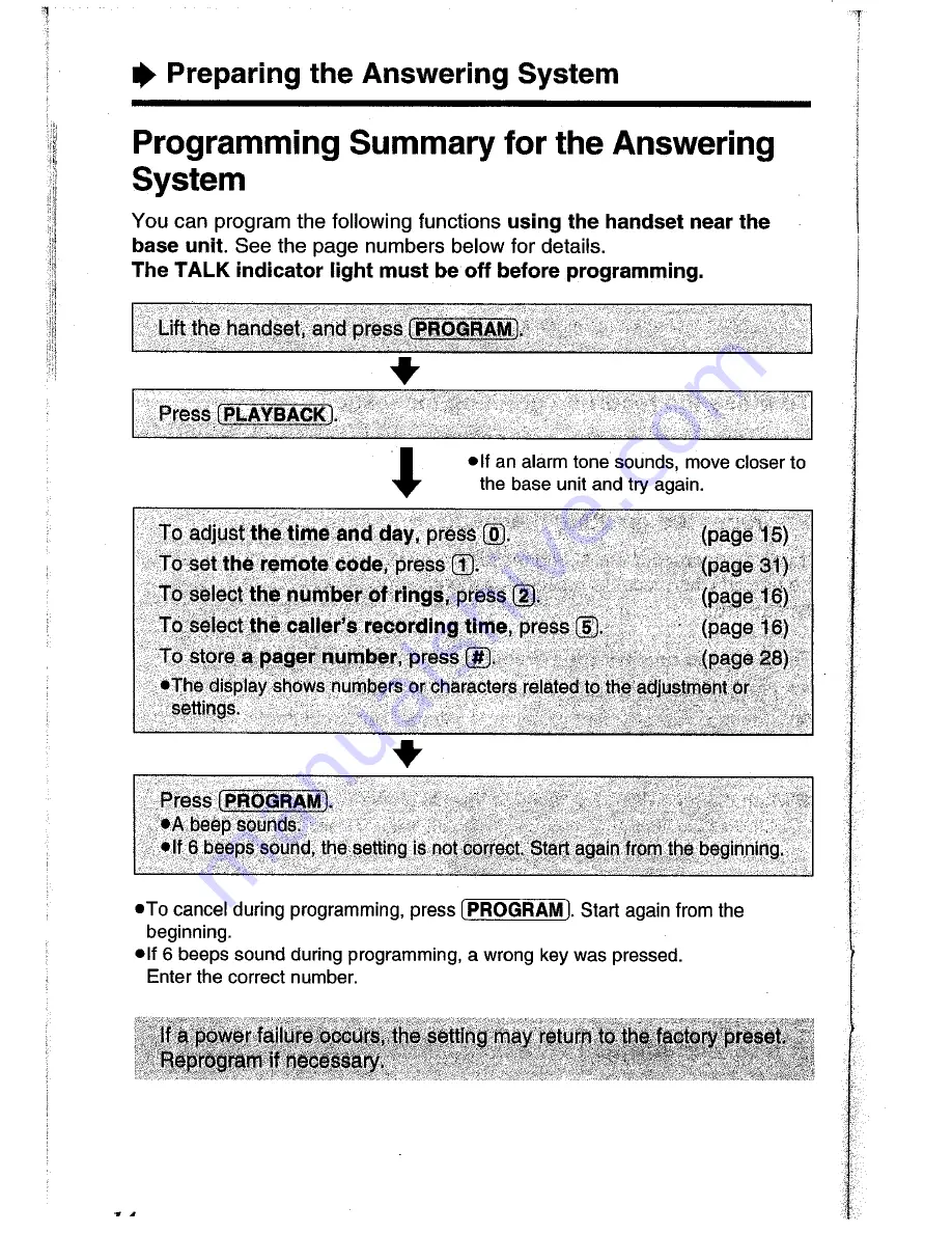 Panasonic KX-TC1045ALW Operating Instructions Manual Download Page 14