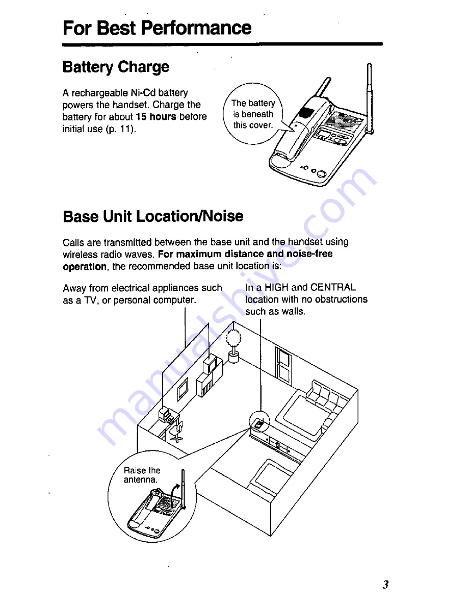 Panasonic KX-TC1503 User Manual Download Page 3