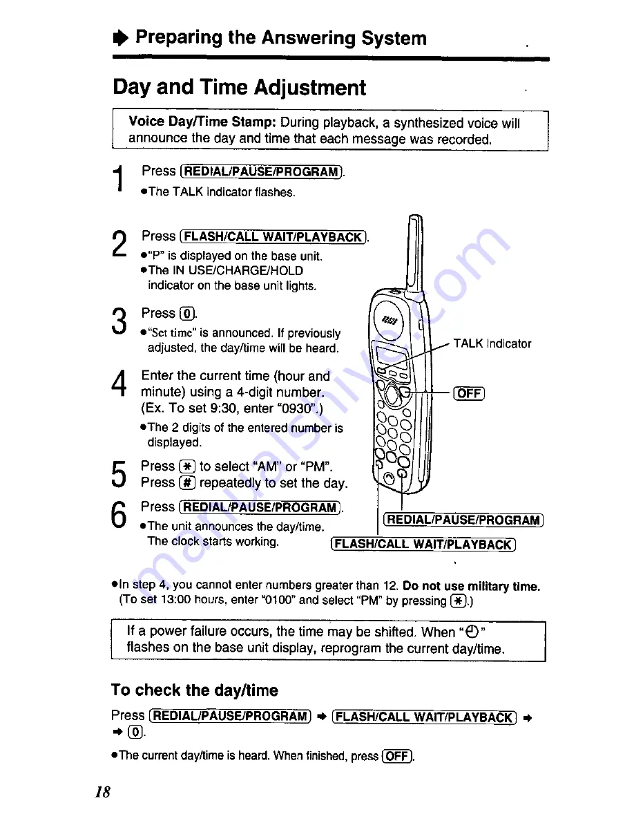 Panasonic KX-TC1503 User Manual Download Page 18