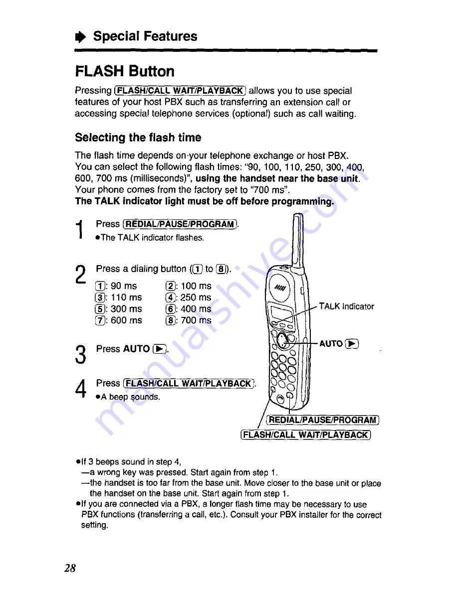 Panasonic KX-TC1503 Скачать руководство пользователя страница 28