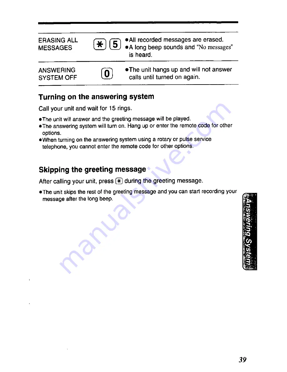 Panasonic KX-TC1503 User Manual Download Page 39