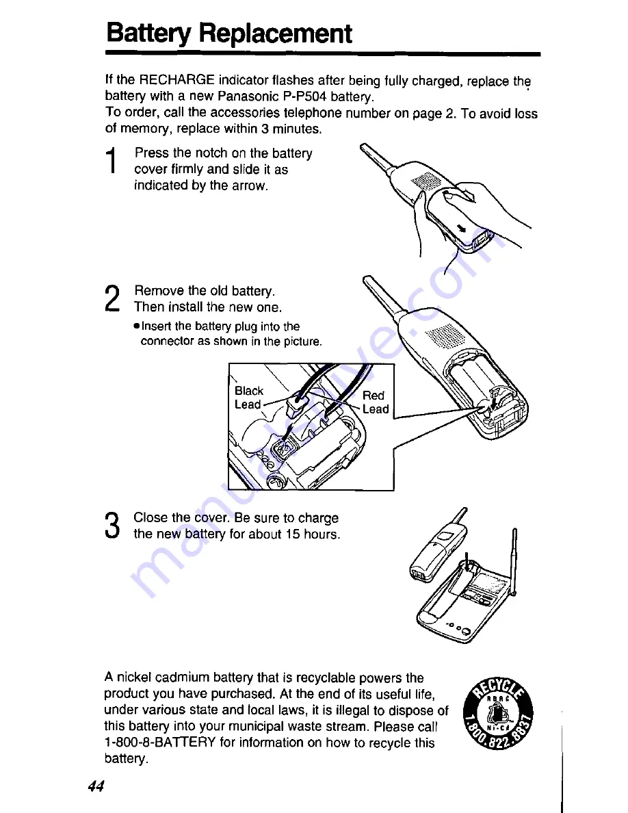 Panasonic KX-TC1503 User Manual Download Page 44