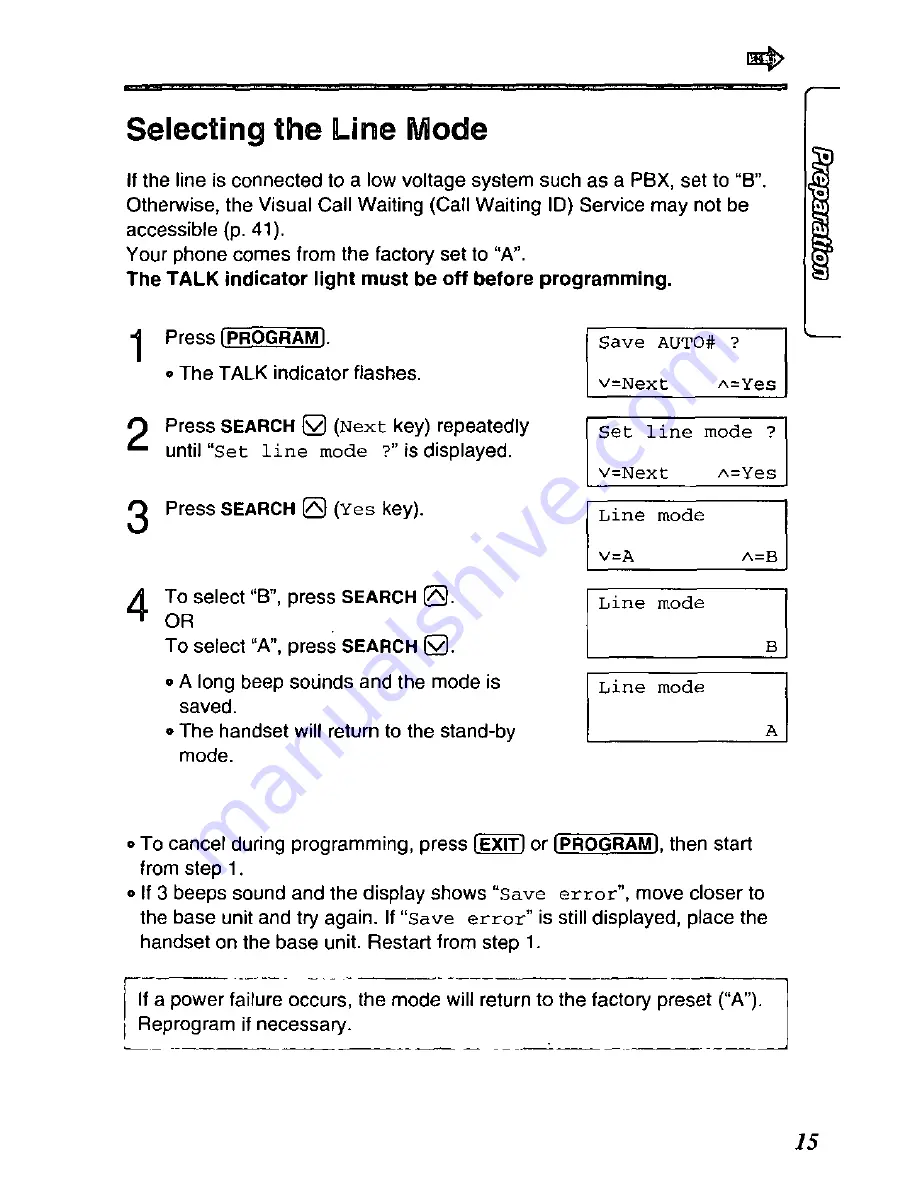 Panasonic KX-TC1696B User Manual Download Page 15