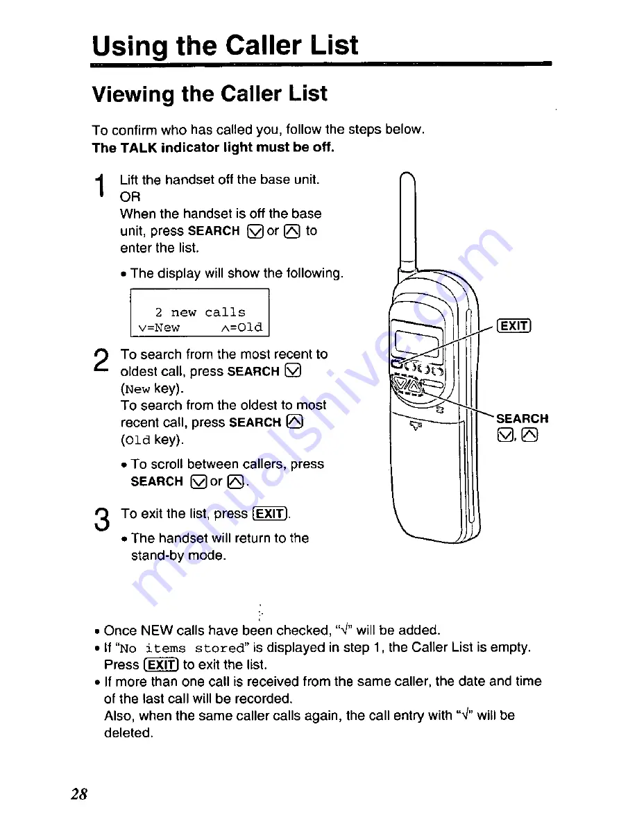 Panasonic KX-TC1696B User Manual Download Page 28