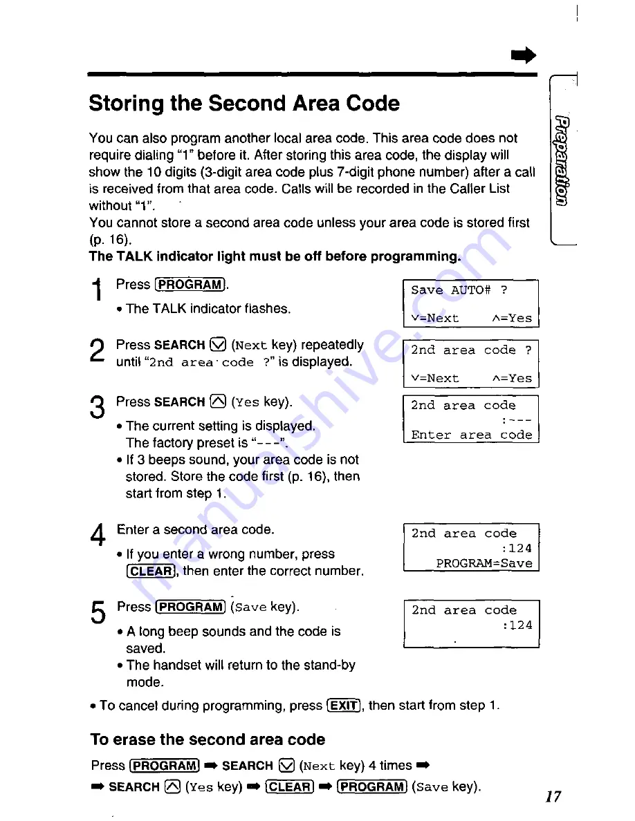 Panasonic KX-TC1701B - 900 MHz Cordless Phone User Manual Download Page 17