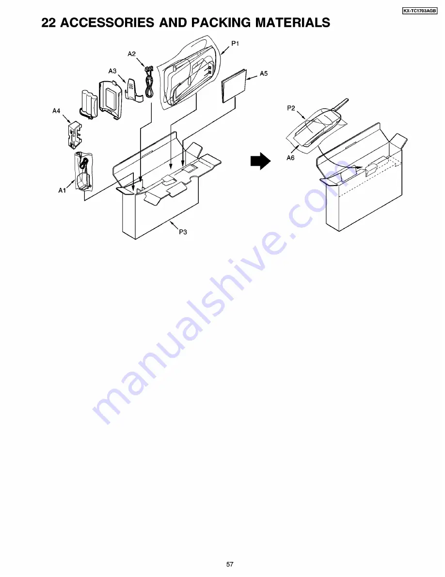 Panasonic KX-TC1703AGB Скачать руководство пользователя страница 57