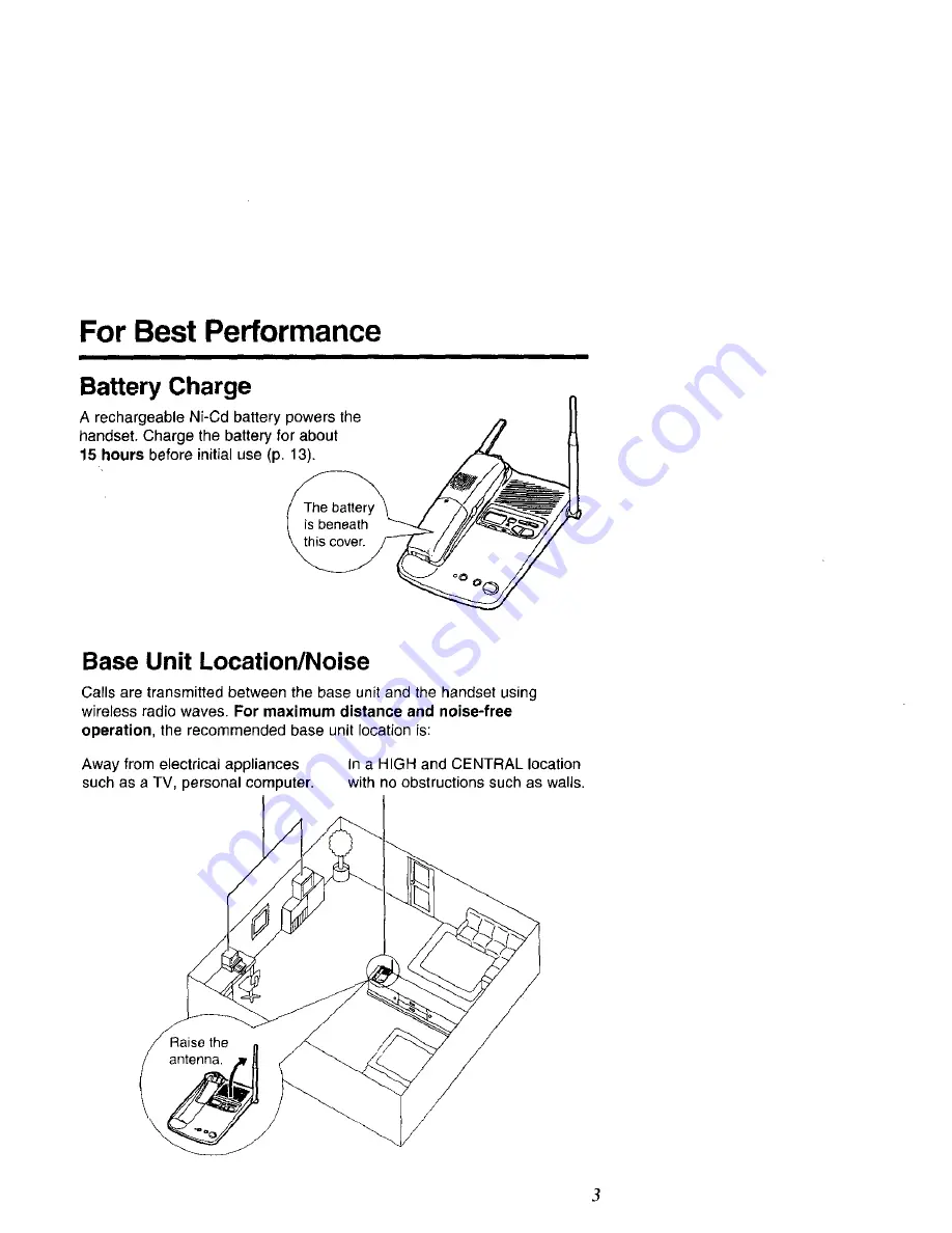 Panasonic KX-TC1733B Operating Instructions Manual Download Page 3