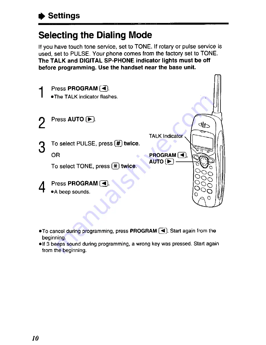 Panasonic KX-TC1811B Скачать руководство пользователя страница 10