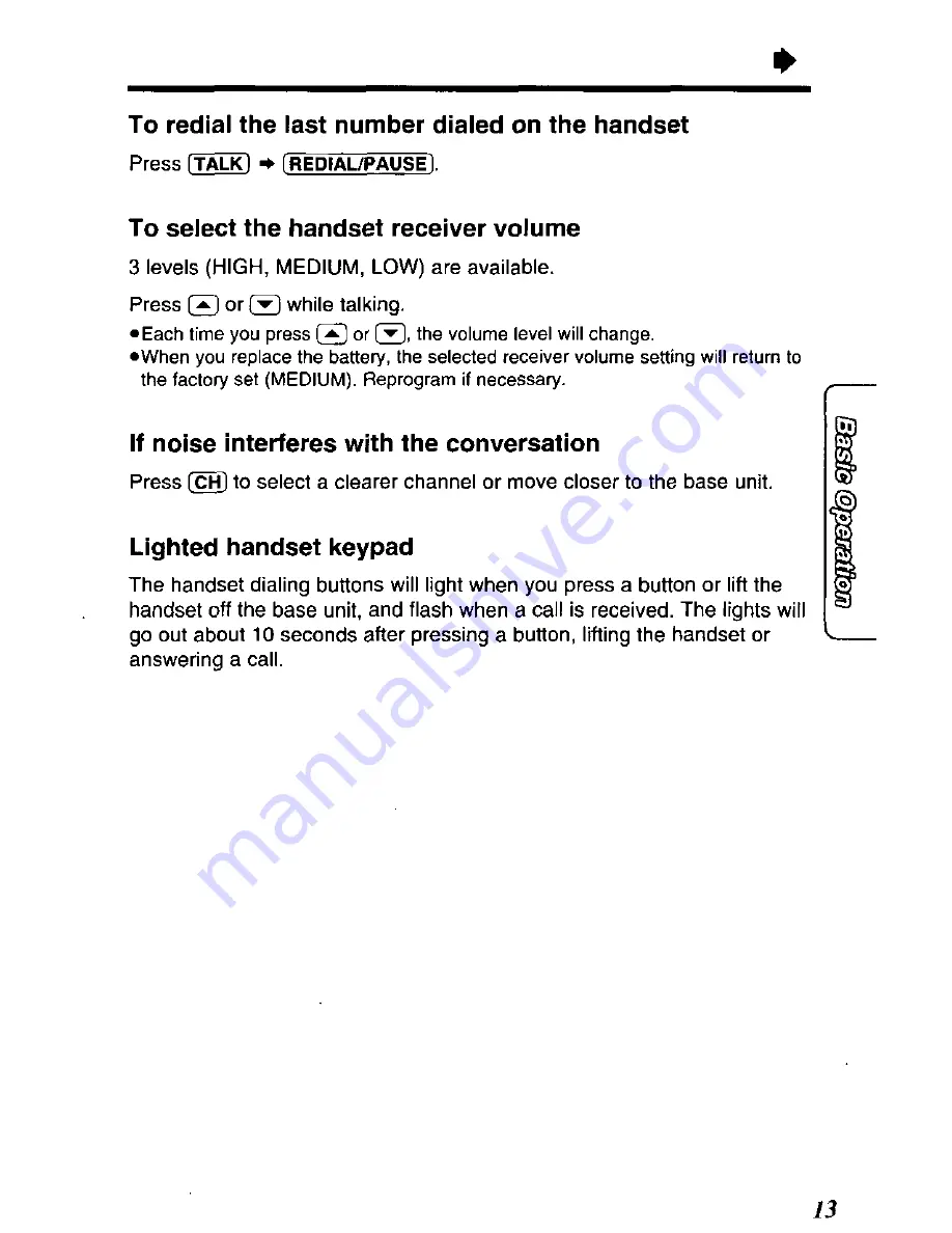 Panasonic KX-TC1811B User Manual Download Page 13