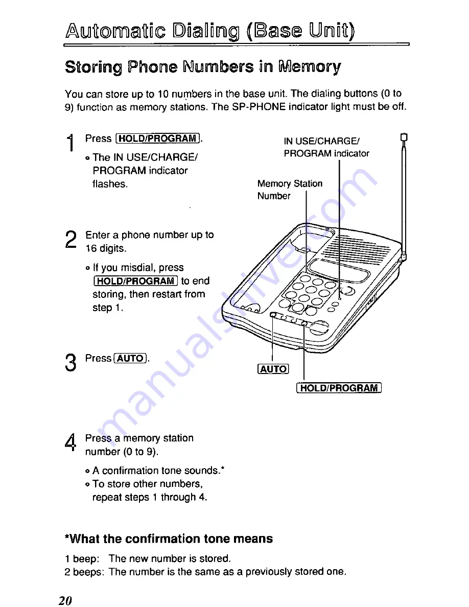 Panasonic KX-TC185B User Manual Download Page 20