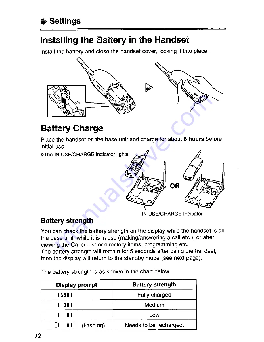 Panasonic KX-TC1866 User Manual Download Page 12