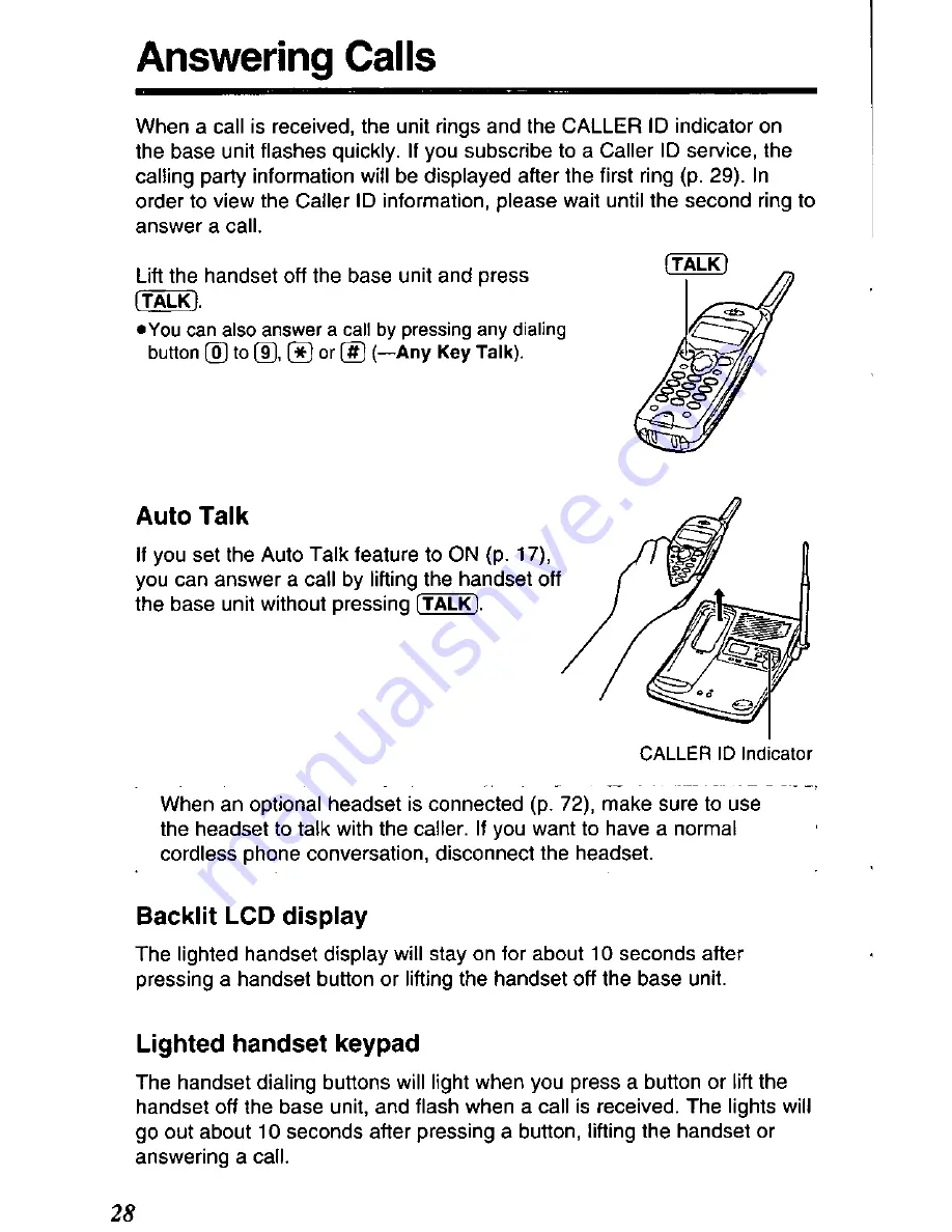 Panasonic KX-TC1866 Скачать руководство пользователя страница 28