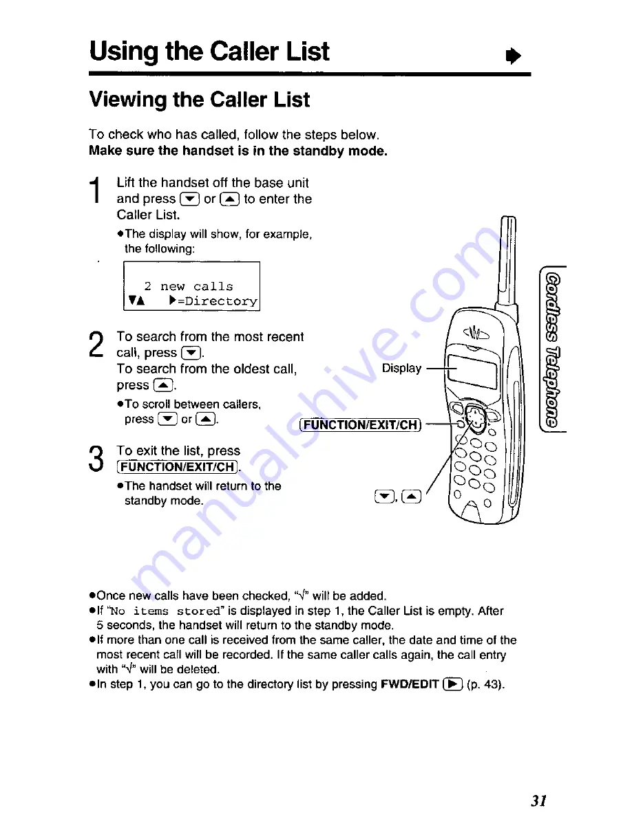 Panasonic KX-TC1866 User Manual Download Page 31