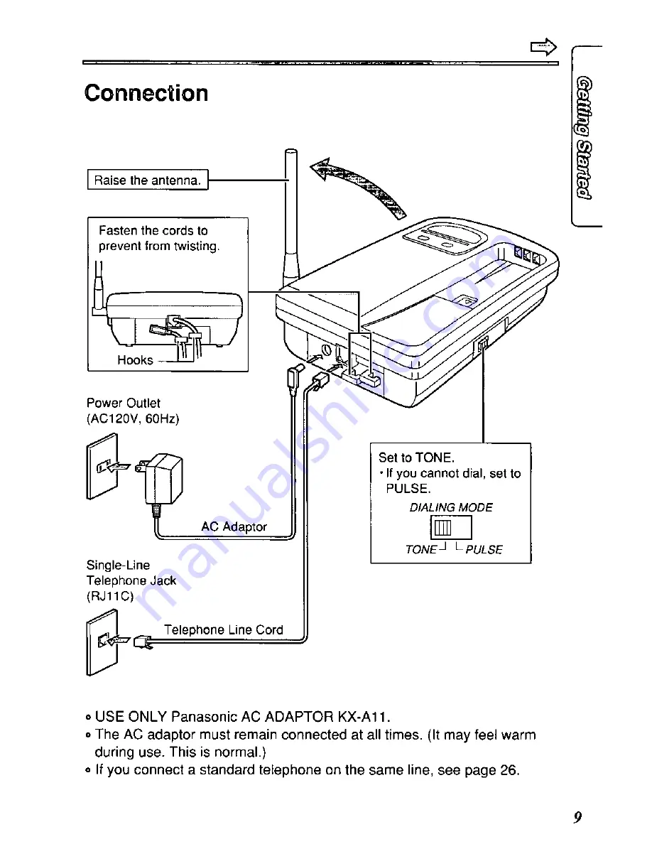 Panasonic KX-TC903W Скачать руководство пользователя страница 9