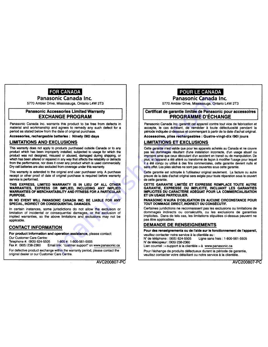 Panasonic KX-TCA400 Instructions Download Page 3