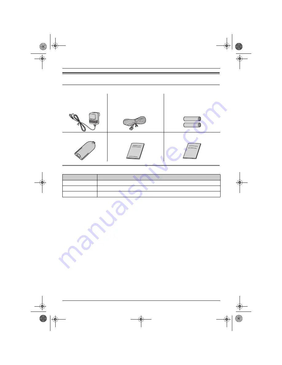 Panasonic KX-TCD210G Operating Instructions Manual Download Page 5