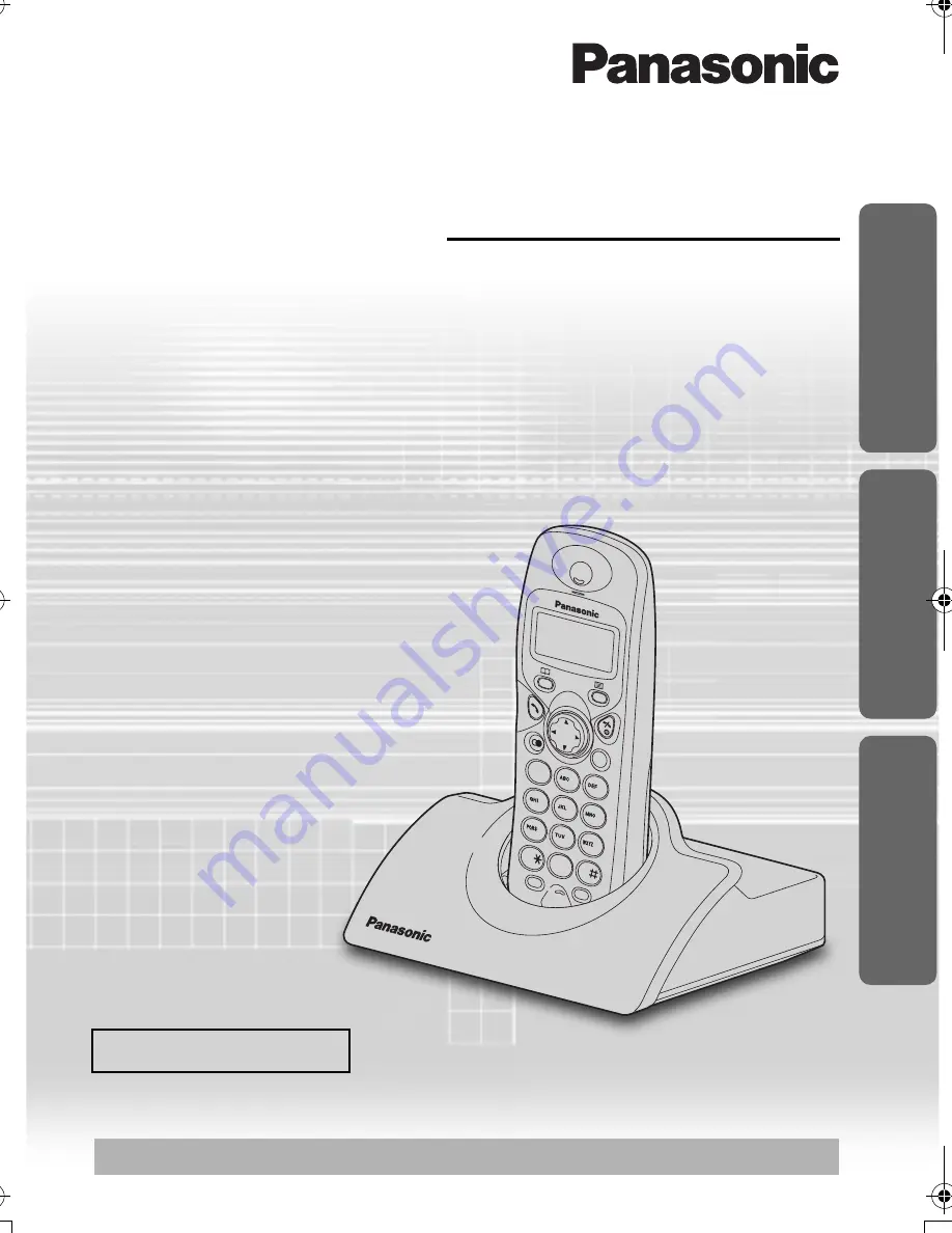 Panasonic KX-TCD410E Скачать руководство пользователя страница 1