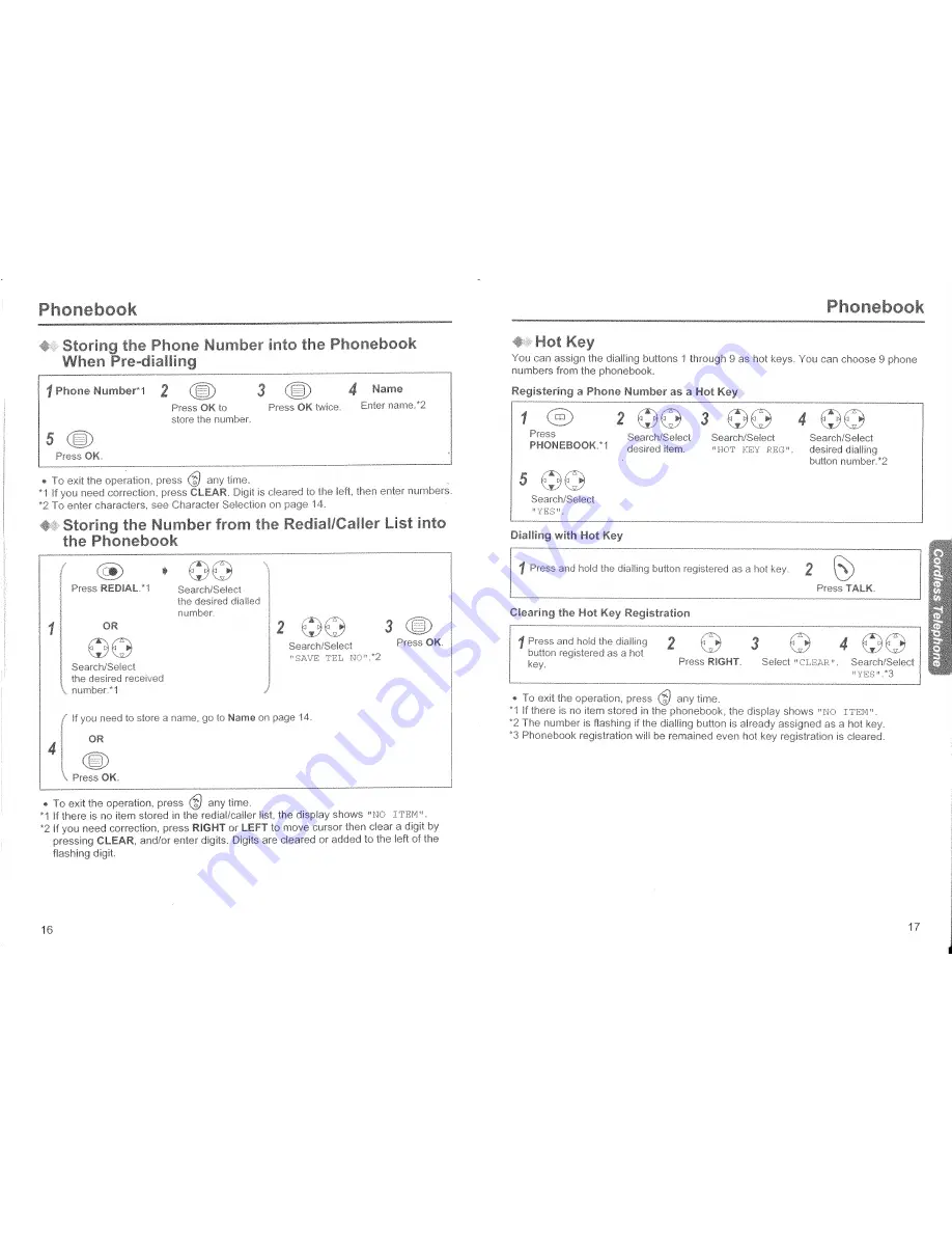 Panasonic KX-TCD410HK Operating Instructions Manual Download Page 9