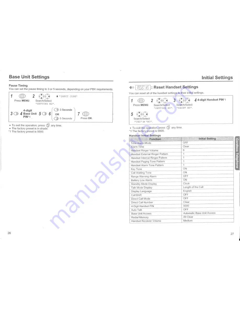 Panasonic KX-TCD410HK Operating Instructions Manual Download Page 14