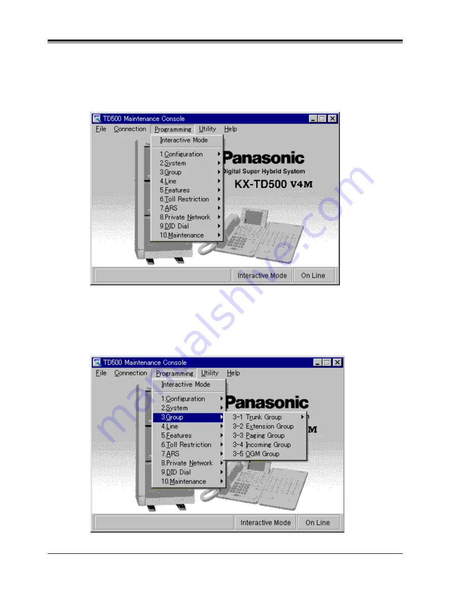 Panasonic KX-TD500 Installation Manual Download Page 188