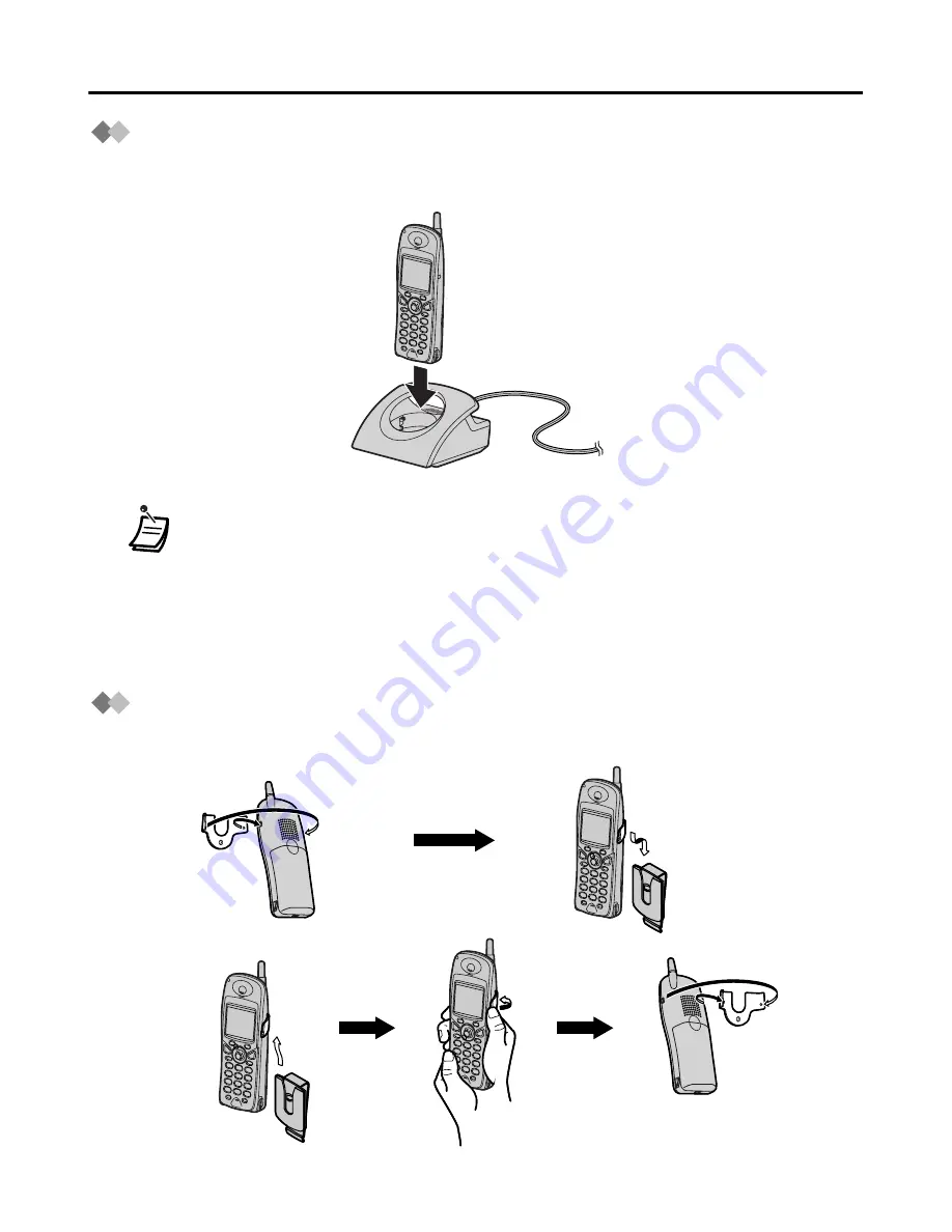 Panasonic KX-TD7896 - Wireless Digital Phone Operating Instructions Manual Download Page 8