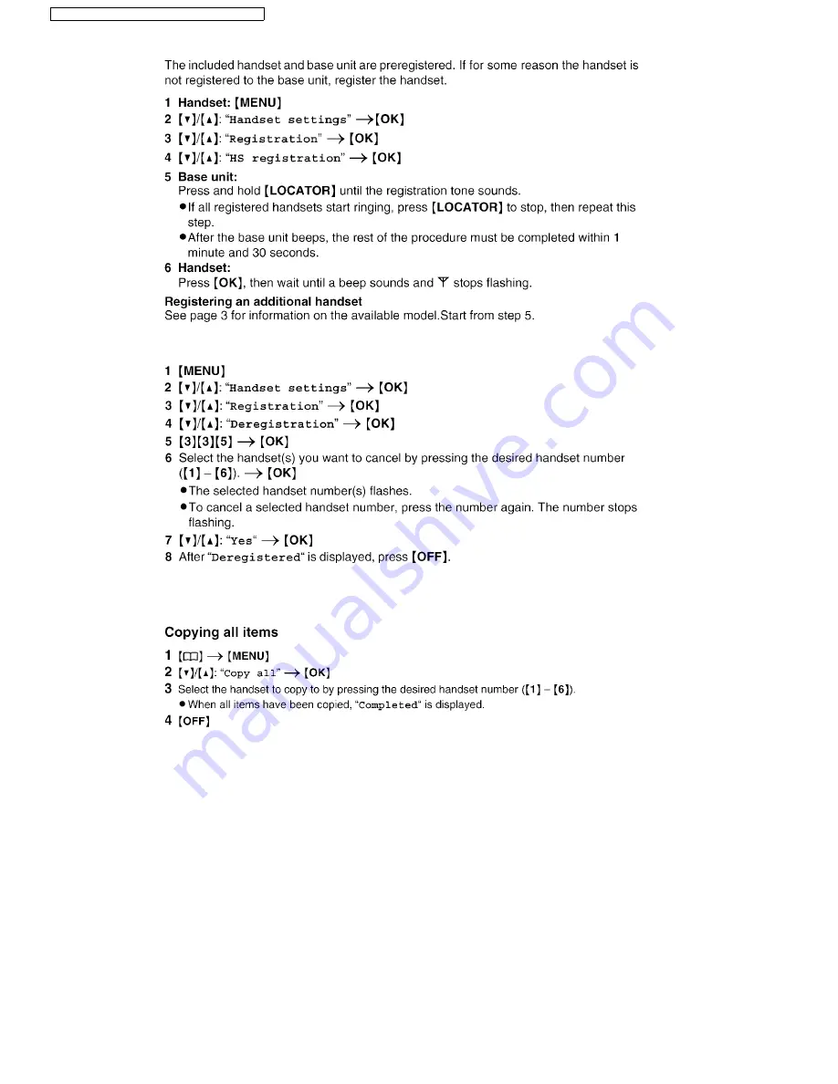 Panasonic KX-TG1032S Скачать руководство пользователя страница 20