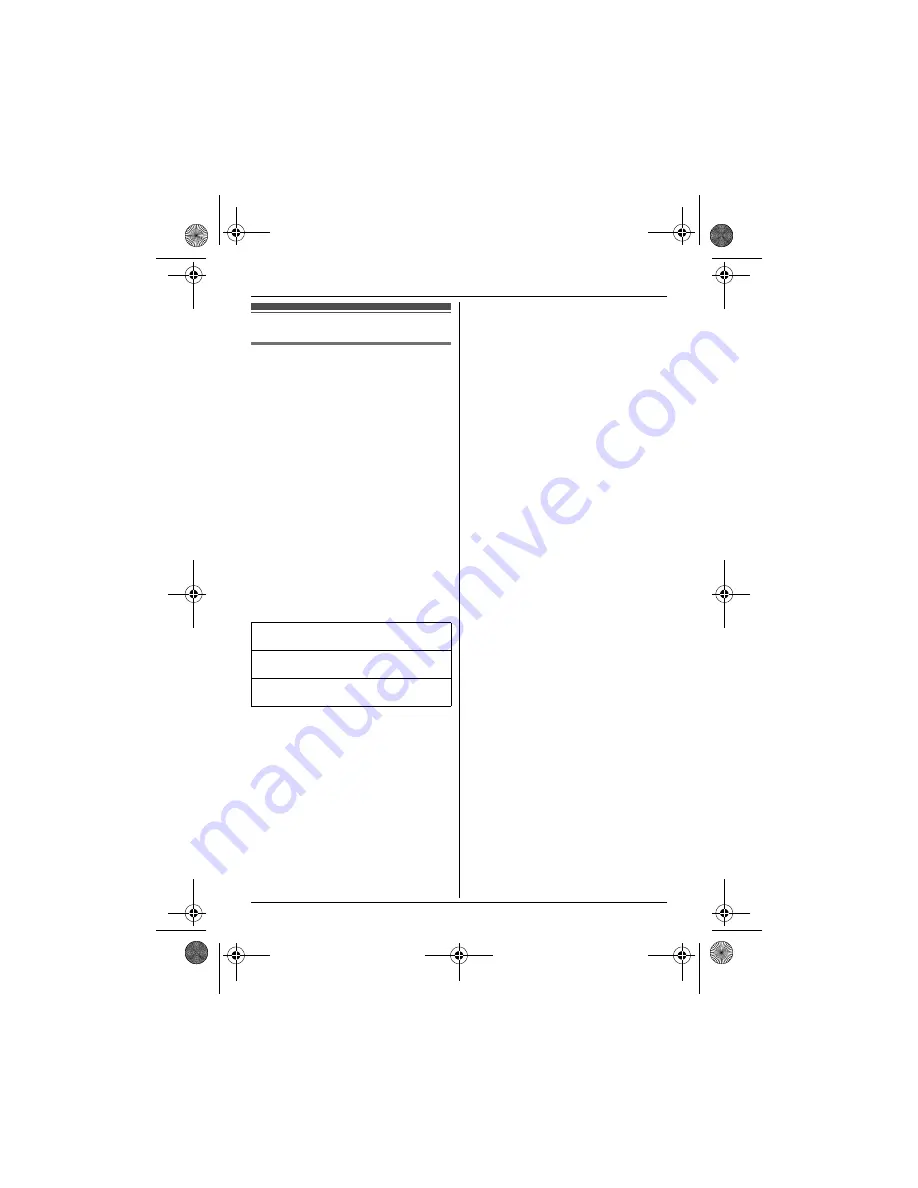 Panasonic KX-TG1611FX Operating Instructions Manual Download Page 21