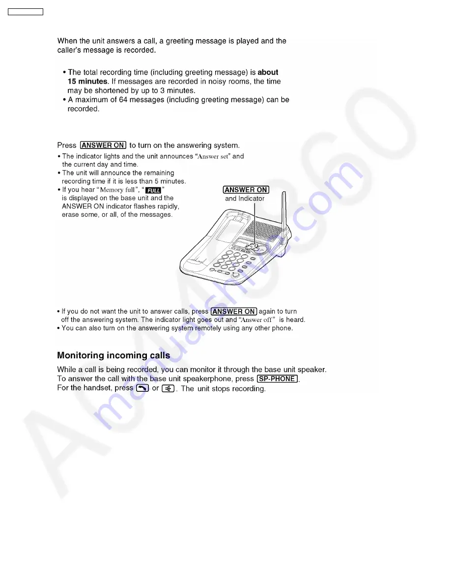 Panasonic KX-TG2257BXS Скачать руководство пользователя страница 22