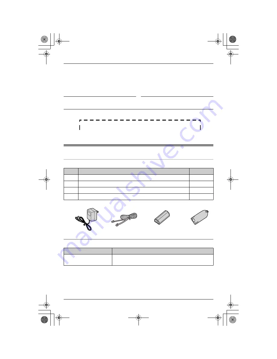 Panasonic KX-TG2411C Operating Instructions Manual Download Page 3