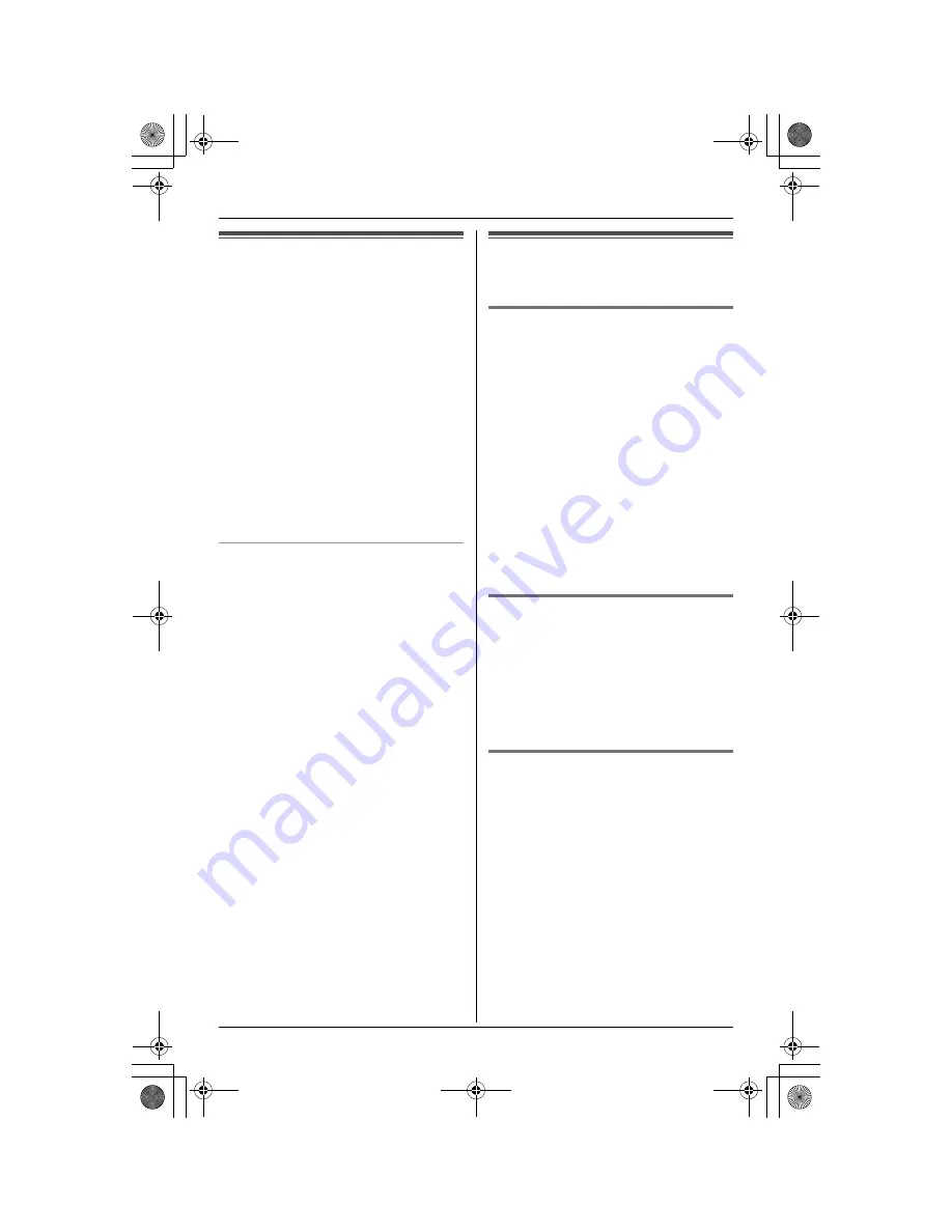 Panasonic KX-TG2411C Operating Instructions Manual Download Page 13