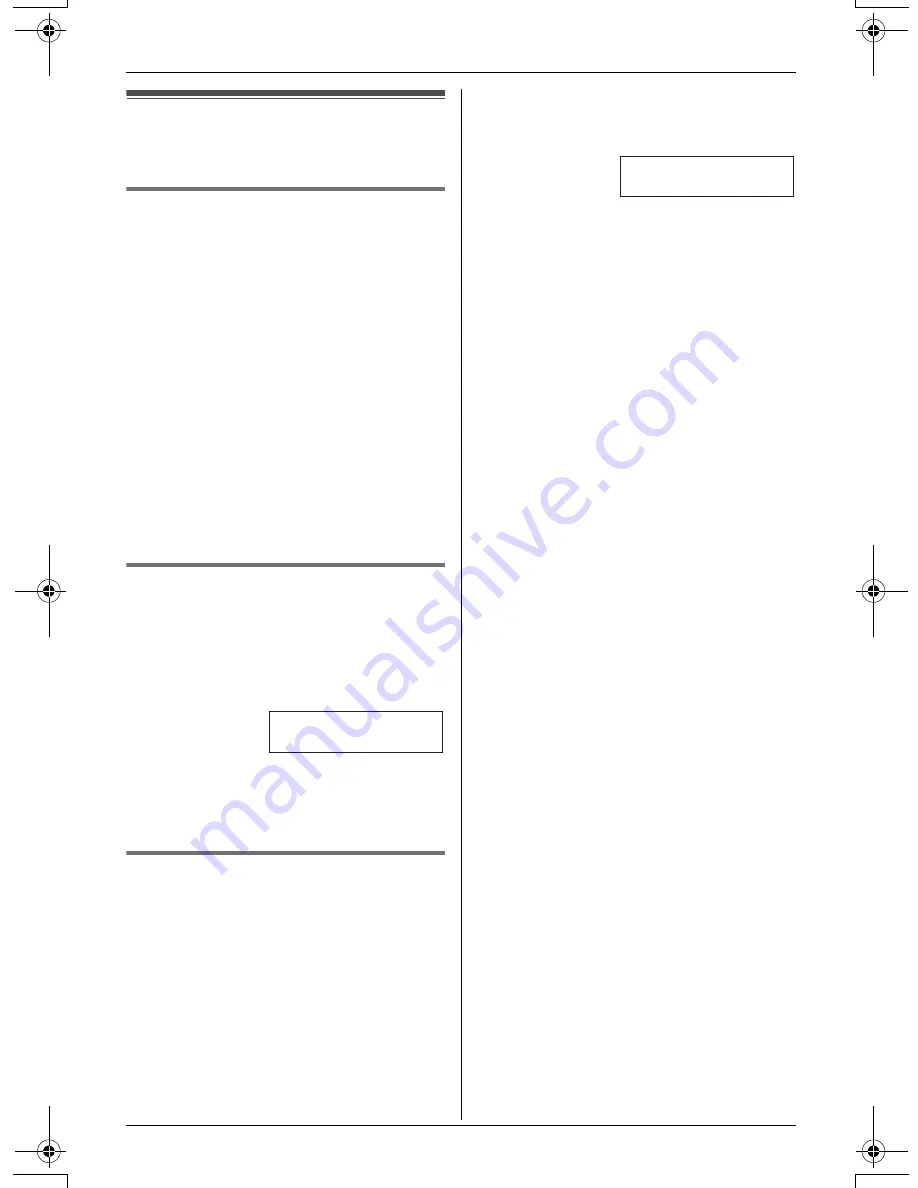 Panasonic KX-TG2420 Operating Instructions Manual Download Page 18