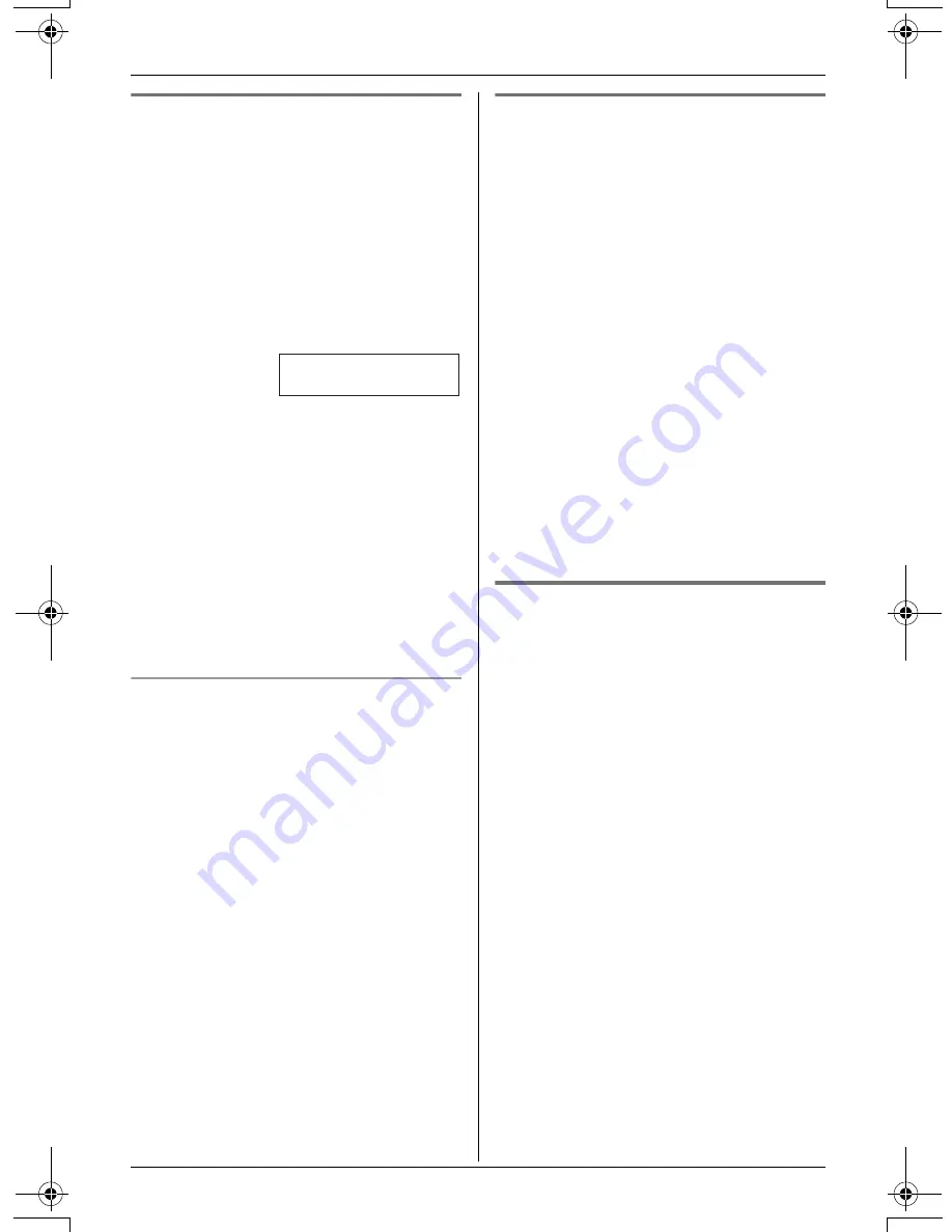 Panasonic KX-TG2420 Operating Instructions Manual Download Page 22