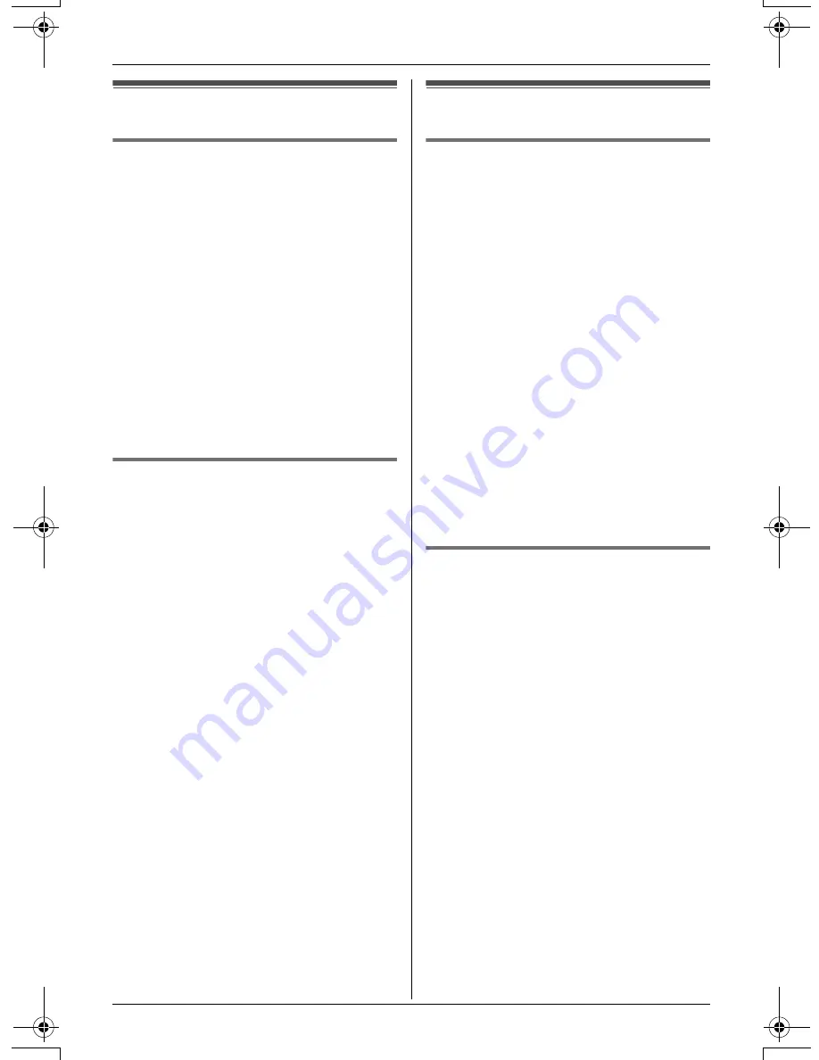 Panasonic KX-TG2420 Operating Instructions Manual Download Page 33