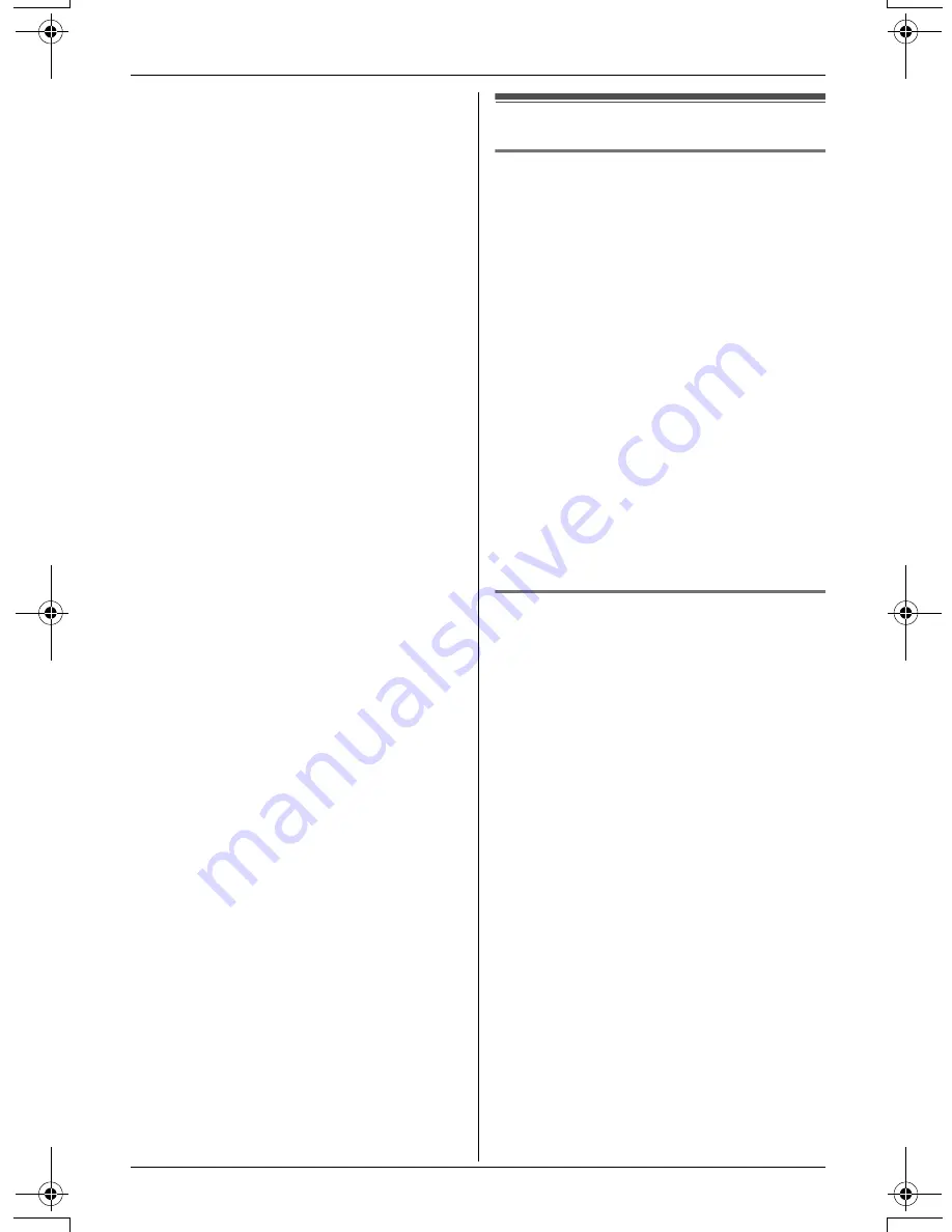 Panasonic KX-TG2420 Operating Instructions Manual Download Page 48