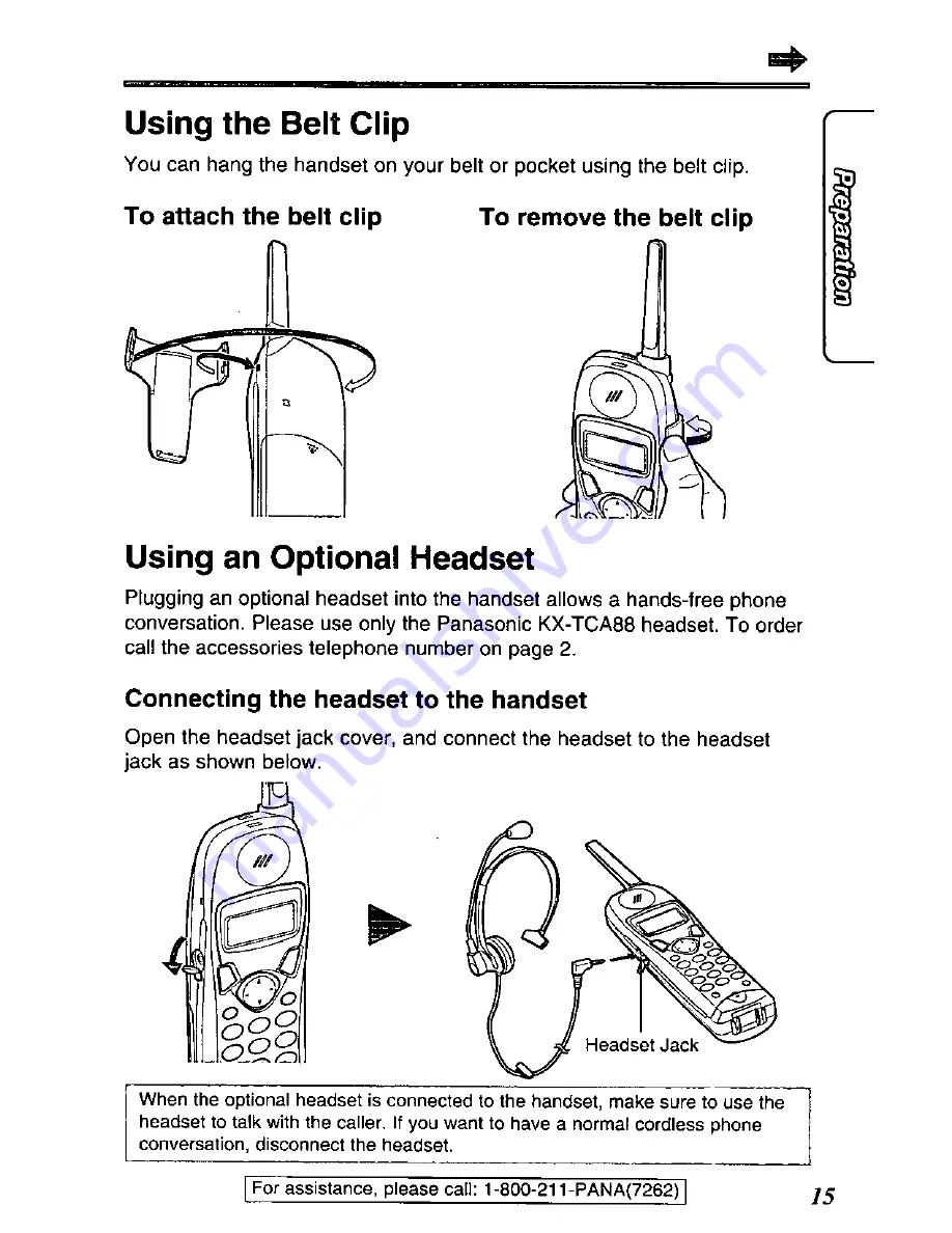 Panasonic KX-TG2481 Operating Instructions Manual Download Page 15