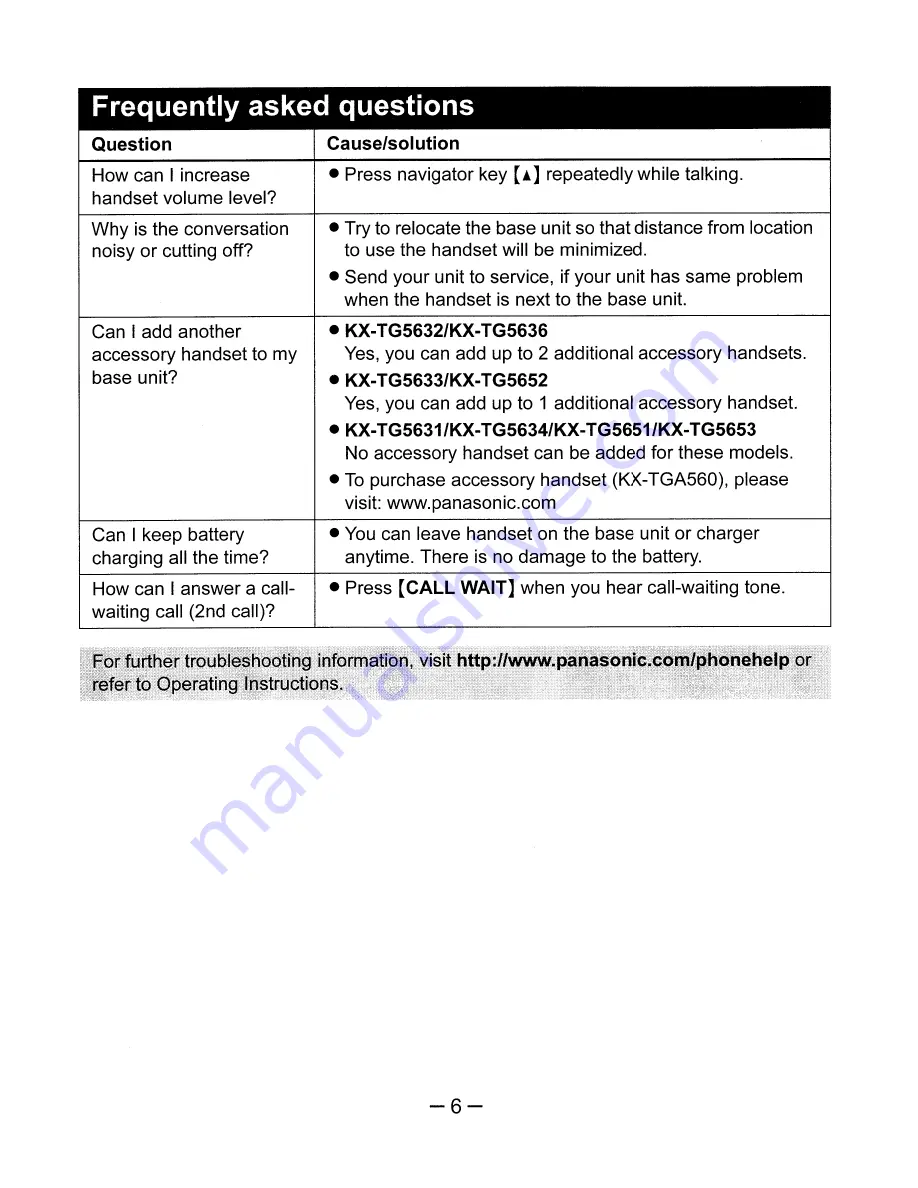 Panasonic KX-TG5631 Operating Instructions Manual Download Page 77