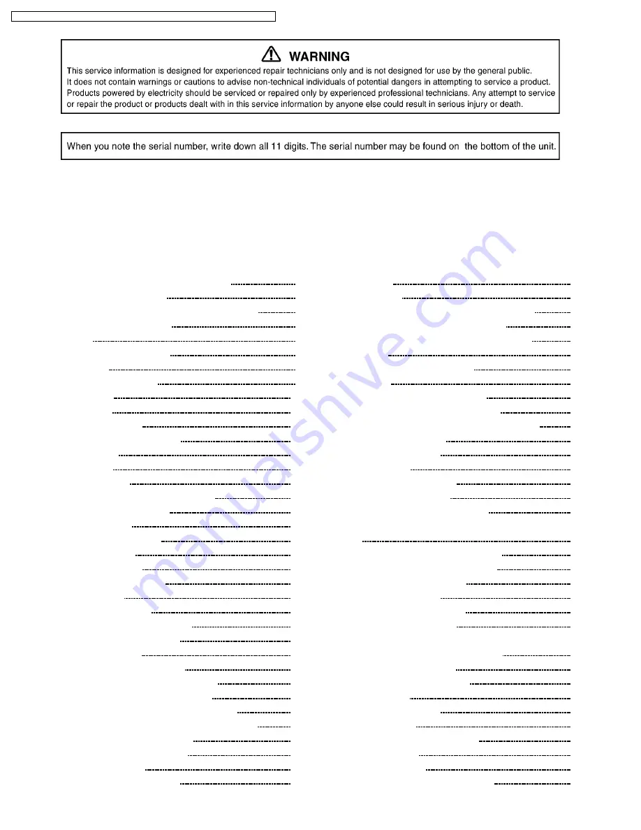 Panasonic KX-TG5631S Service Manual Download Page 2