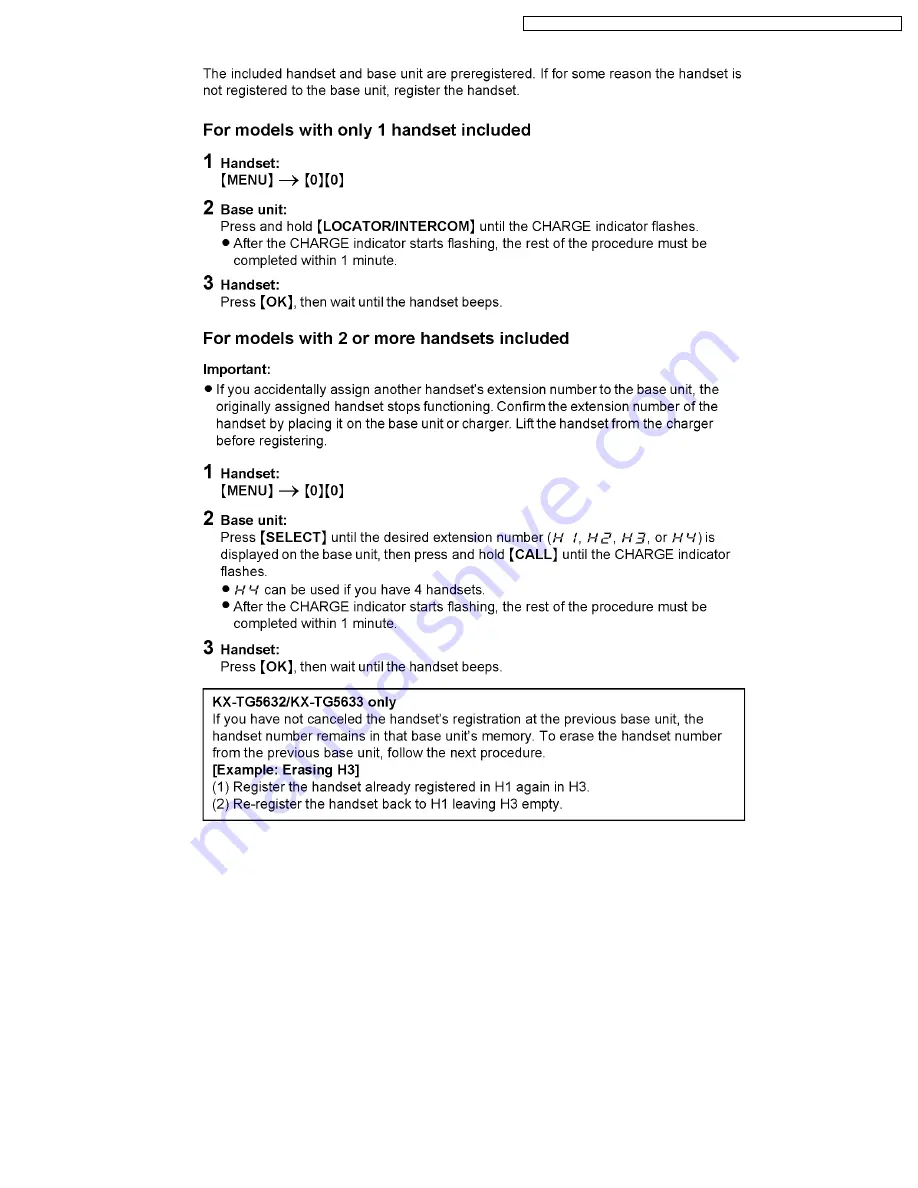 Panasonic KX-TG5631S Service Manual Download Page 31