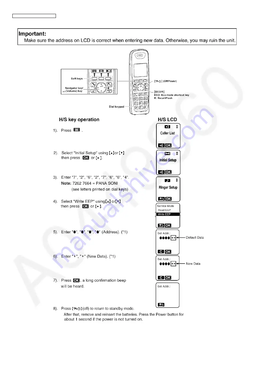 Panasonic KX-TG6521BXB Service Manual Download Page 18