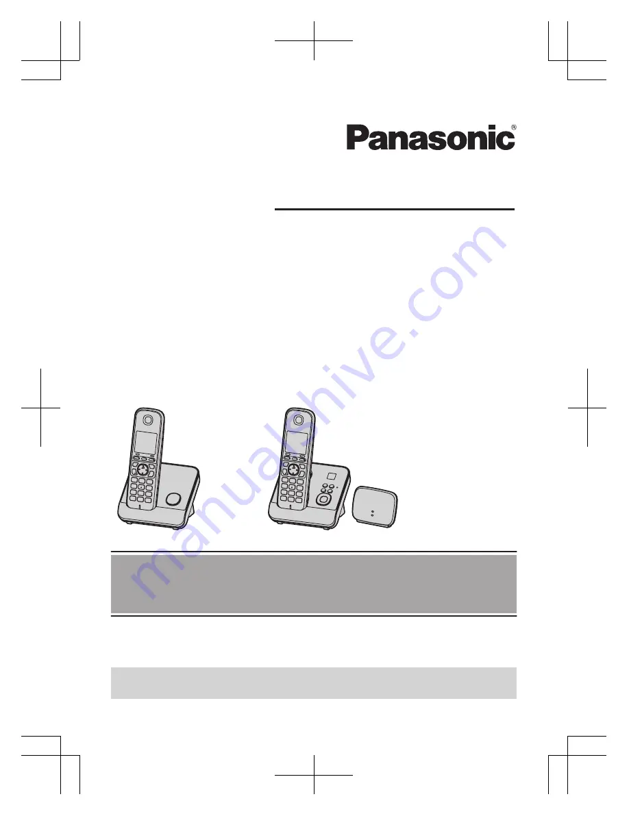 Panasonic KX-TG6711E Скачать руководство пользователя страница 1