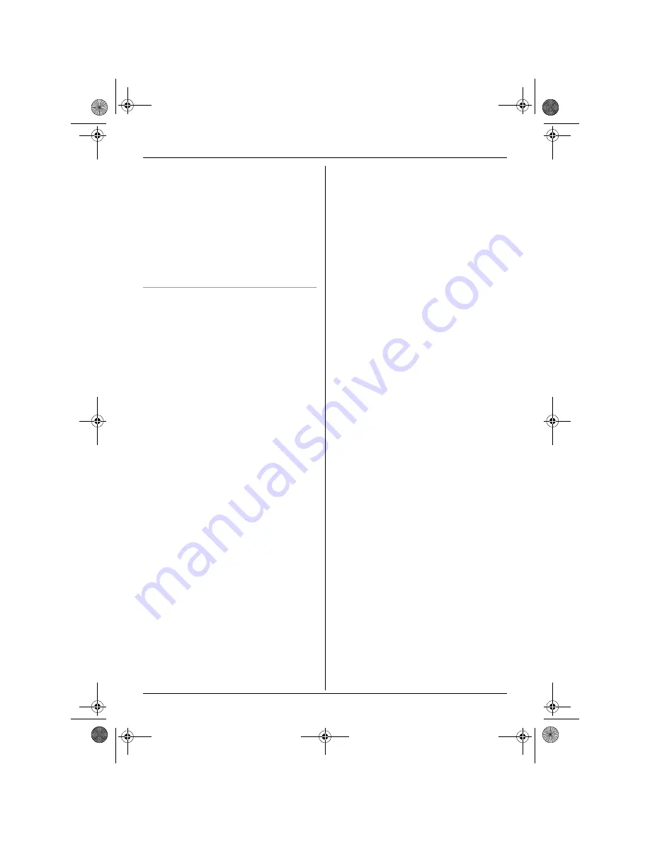 Panasonic KX-TG8100FX Operating Instructions Manual Download Page 22