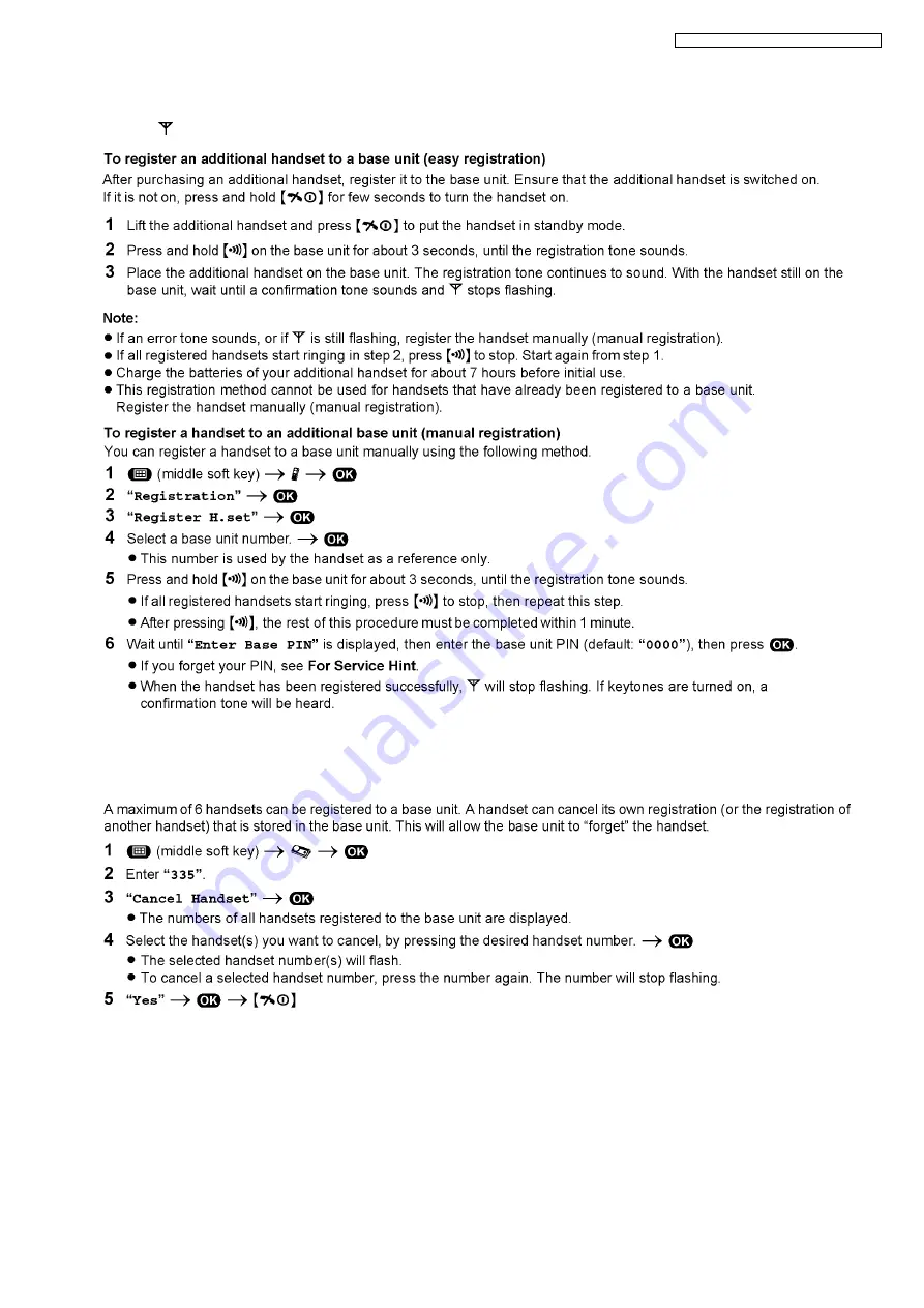 Panasonic KX-TG8105RU Service Manual Download Page 19