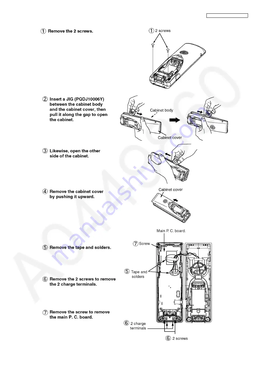 Panasonic KX-TG8200BXB Service Manual Download Page 55