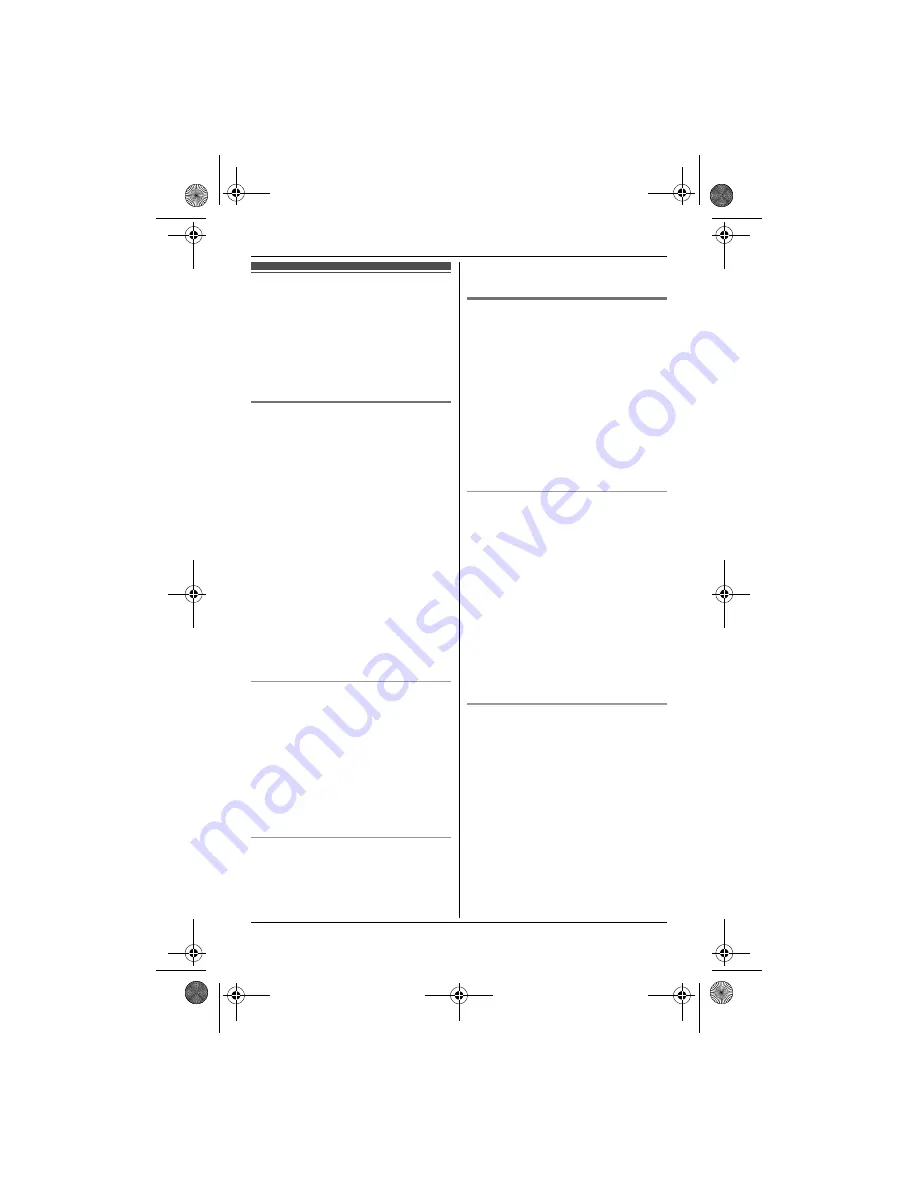 Panasonic KX-TG8411BX Operating Instructions Manual Download Page 30