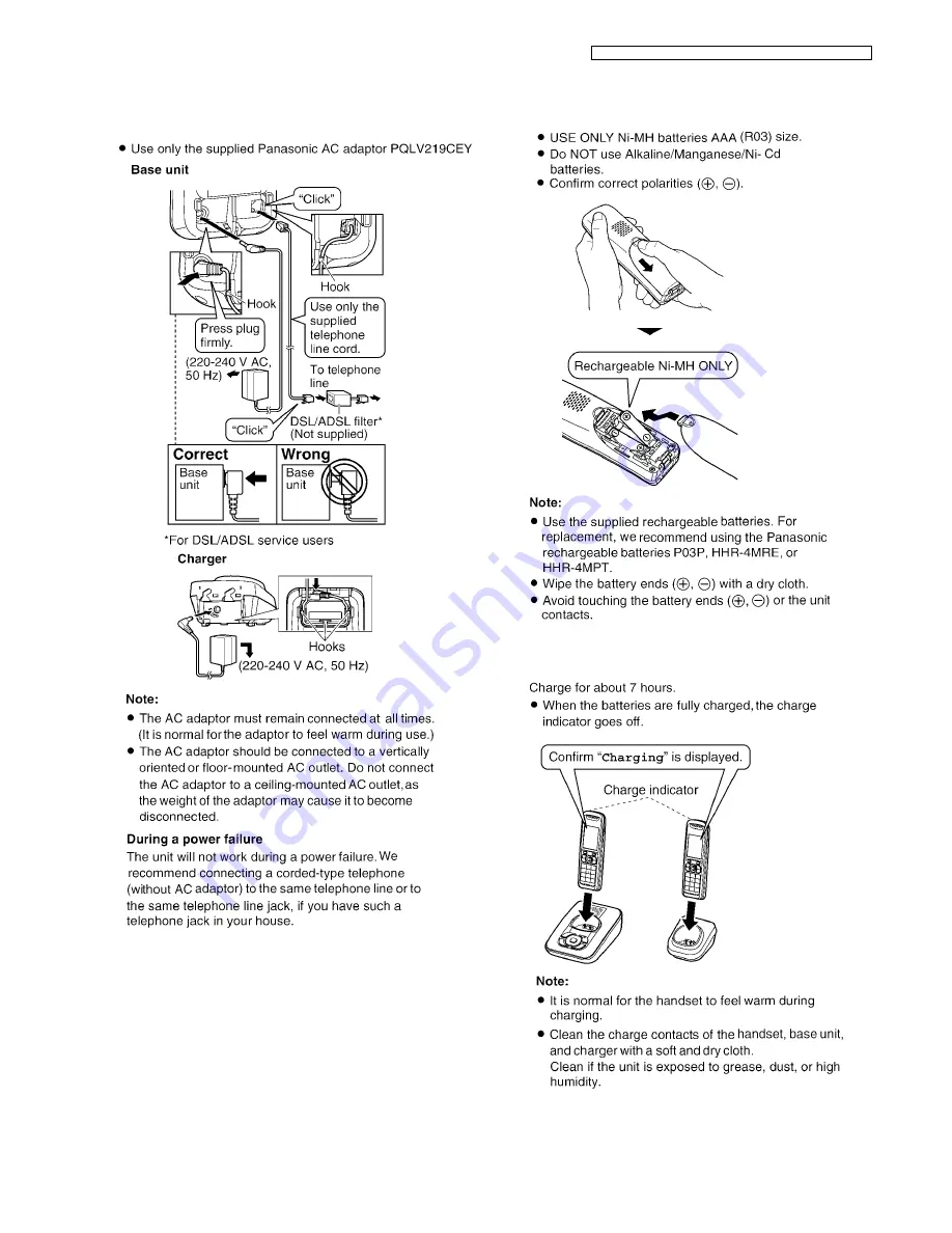 Panasonic KX-TG8421FXB Service Manual Download Page 17