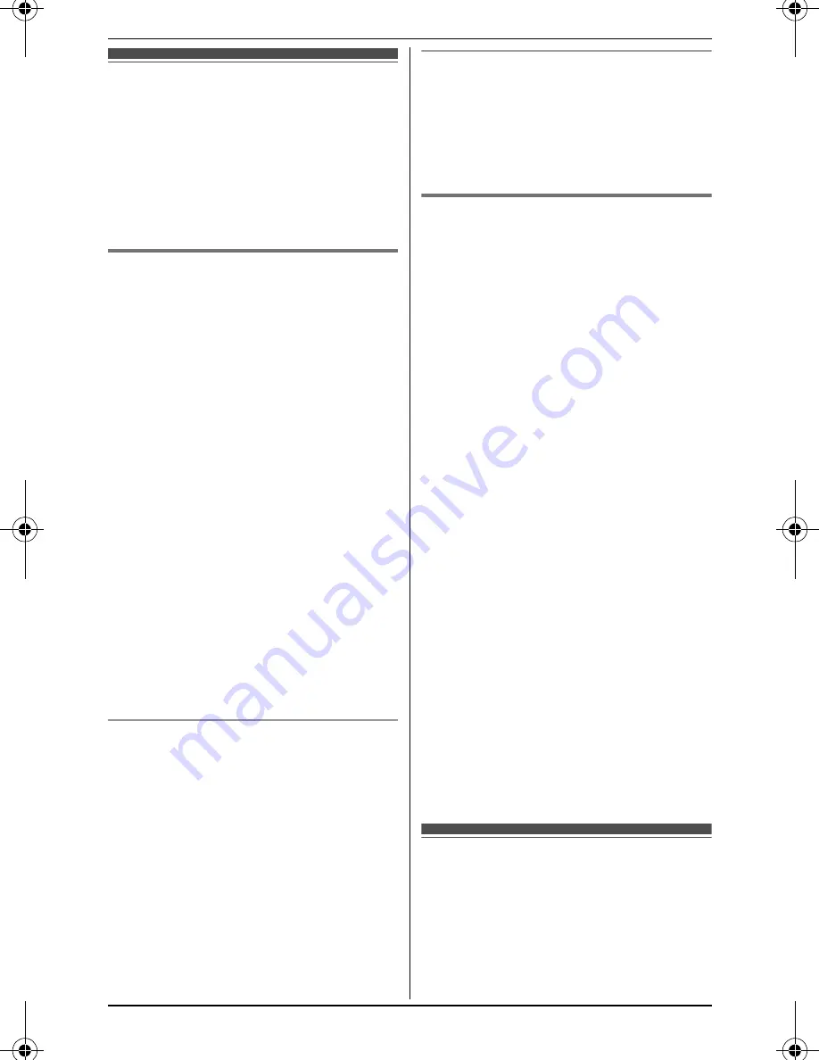 Panasonic KX-TG9321 Operating Instructions Manual Download Page 30