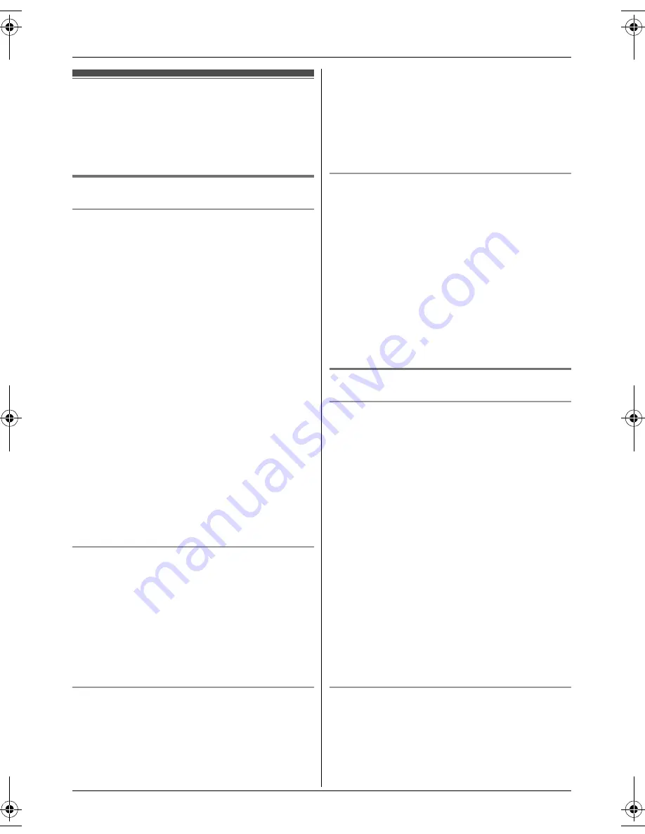 Panasonic KX-TG9391 Operating Instructions Manual Download Page 6