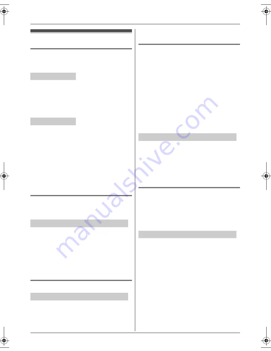 Panasonic KX-TG9391 Operating Instructions Manual Download Page 20